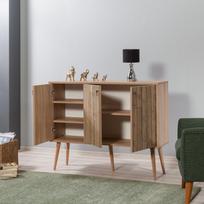 komoda 120 - Komoda Kalune Design 863 (VII), 120 cm, ąžuolo spalvos - 6 nuotrauka