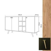 tv komoda - Kalune Design Konsolė VEİT - 4 nuotrauka