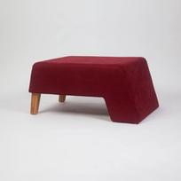 taburetes ir - Pufas Kalune Design Tuffet 043, tamsiai raudonas - 2 nuotrauka