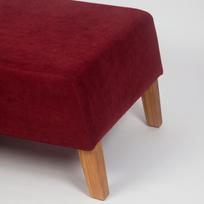 taburetes ir - Pufas Kalune Design Tuffet 043, tamsiai raudonas - 4 nuotrauka