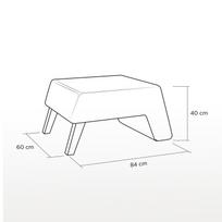 taburetes ir - Pufas Kalune Design Tuffet 043, tamsiai raudonas - 6 nuotrauka