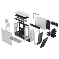 fractal design - Fractal Design Meshify 2 RGB White TG Clear Tint - 11 nuotrauka