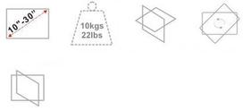 lcd stovas - NewStar Wall Mount For LED/LCD 10-27'' Black - 3 nuotrauka
