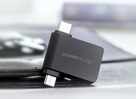 ugreen adapter usb c - Adapteris Ugreen USB - USB-C/Micro-USB, juoda - 2 nuotrauka
