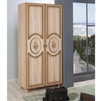 spinta - Spinta Kalune Design Wardrobe 863 (I), 90 cm, ąžuolo spalvos/tamsiai ruda - 5 nuotrauka