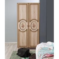 spinta - Spinta Kalune Design Wardrobe 863 (I), 90 cm, ąžuolo spalvos/tamsiai ruda - 6 nuotrauka