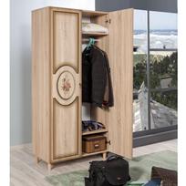 spinta - Spinta Kalune Design Wardrobe 863 (I), 90 cm, ąžuolo spalvos/tamsiai ruda - 7 nuotrauka