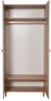 tamsios spintos - Spinta Kalune Design Wardrobe 869 (IV), 90 cm, ąžuolo spalvos/tamsiai žalia - 3 nuotrauka
