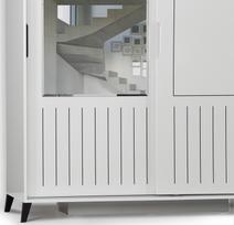 drabuzine - Kalune Design Drabužinė Pasific Home Fuga - 170 Parlak Beyaz Dolap - 3 nuotrauka