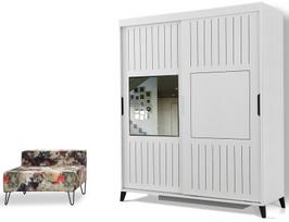 drabuzine - Kalune Design Drabužinė Pasific Home Fuga - 170 Parlak Beyaz Dolap - 5 nuotrauka