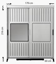 drabuzine - Kalune Design Drabužinė Pasific Home Fuga - 170 Parlak Beyaz Dolap - 7 nuotrauka