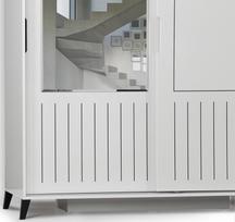 drabuzine - Kalune Design Drabužinė Pasific Home Fuga - 180 Parlak Beyaz Dolap - 3 nuotrauka