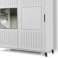 drabuzine - Kalune Design Drabužinė Pasific Home Fuga - 180 Parlak Beyaz Dolap - 6 nuotrauka