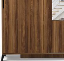 spintos drabuzines - Kalune Design Drabužinė Pasific Home Fuga - 120 Ceviz Dolap - 4 nuotrauka