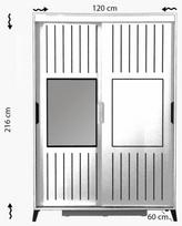 spintos drabuzines - Kalune Design Drabužinė Pasific Home Fuga - 120 Ceviz Dolap - 6 nuotrauka