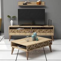 Kalune Design Svetainės baldų rinkinys Line - Oak