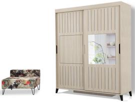 spintos drabuzines - Kalune Design Drabužinė Pasific Home Fuga - 150 Meşe Dolap - 5 nuotrauka