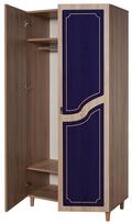 tamsios spintos - Spinta Kalune Design Wardrobe 869 (IV), 90 cm, tamsiai mėlyna/ąžuolo spalvos - 2 nuotrauka