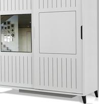 drabuzine - Kalune Design Drabužinė Pasific Home Fuga - 150 Parlak Beyaz Dolap - 6 nuotrauka