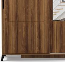 spintos drabuzines - Kalune Design Drabužinė Pasific Home Fuga - 160 Ceviz Dolap - 4 nuotrauka