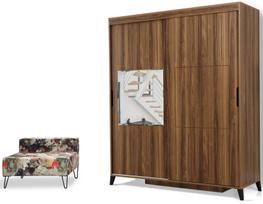 spintos drabuzines - Kalune Design Drabužinė Pasific Home Fuga - 160 Ceviz Dolap - 5 nuotrauka
