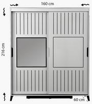 spintos drabuzines - Kalune Design Drabužinė Pasific Home Fuga - 160 Ceviz Dolap - 7 nuotrauka