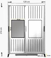 spinta 120 cm - Kalune Design Drabužinė Pasific Home Fuga - 120 Meşe Dolap - 7 nuotrauka