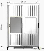spintos drabuzines - Kalune Design Drabužinė Pasific Home Fuga - 120 Parlak Beyaz Dolap - 7 nuotrauka
