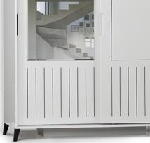 drabuzine - Kalune Design Drabužinė Pasific Home Fuga - 160 Parlak Beyaz Dolap - 3 nuotrauka