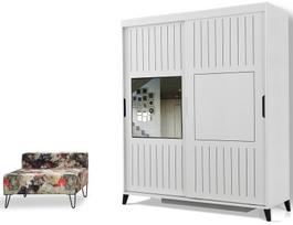 drabuzine - Kalune Design Drabužinė Pasific Home Fuga - 160 Parlak Beyaz Dolap - 5 nuotrauka
