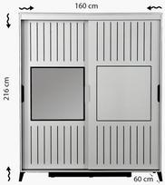 drabuzine - Kalune Design Drabužinė Pasific Home Fuga - 160 Parlak Beyaz Dolap - 7 nuotrauka