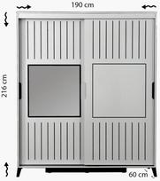 spintos drabuzines - Kalune Design Drabužinė Pasific Home Fuga - 190 Meşe Dolap - 7 nuotrauka
