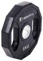 diskai svoriu - Guma padengtas olimpinis svoris 50mm inSPORTline Ruberton 5kg - 2 nuotrauka