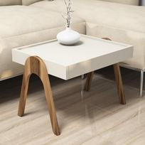 dalimis 32 - 3-jų kavos staliukų komplektas Kalune Design 845(I), smėlio/rudas - 4 nuotrauka