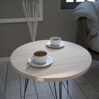 zurnalinis staliukas azuol - Staliukas Kalune Design Sandalf, šviesiai rudas - 4 nuotrauka