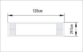120 cm veidrodis - Kalune Design Veidrodis Frida Console - Baltas - 2 nuotrauka