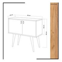 80 cm tv - Kalune Design Konsolė Rebecca - 4 nuotrauka