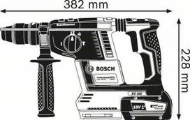 perforatorius bosch gbh 2 - Bosch GBH 18V-26 F; 2,6 J; SDS-plus; 18 V; 2x6,0 Ah; akum. - 2 nuotrauka