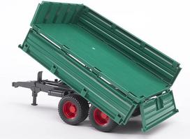 priekabos senukai - Priekaba Bruder Tipping Trailer 02010, žalia - 2 nuotrauka