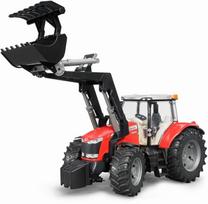 7600 - Sunkioji technika Bruder Massey Ferguson 7624, balta - 3 nuotrauka
