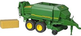 priekabos senukai - Priekaba Bruder John Deere Straw Press 02017, žalia - 5 nuotrauka