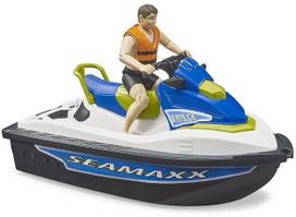 zaislinis vairas - Žaislinis motociklas Bruder Water Craft With Driver 63151 - 2 nuotrauka