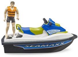 zaislinis vairas - Žaislinis motociklas Bruder Water Craft With Driver 63151 - 3 nuotrauka