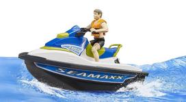 zaislinis vairas - Žaislinis motociklas Bruder Water Craft With Driver 63151 - 4 nuotrauka