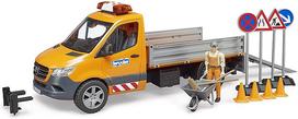 Žaislinis automobilis Bruder MB Sprinter Municipa 02677, geltona/pilka