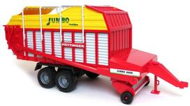 priekabos senukai - Priekaba Bruder Jumbo 6600 Profiline Forage Trailer 2214, raudona - 2 nuotrauka