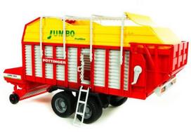 priekabos senukai - Priekaba Bruder Jumbo 6600 Profiline Forage Trailer 2214, raudona - 5 nuotrauka