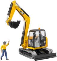 Sunkioji technika Bruder Cat Mini Excavator 02466, juoda/geltona