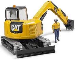 sunkiajai technikai - Sunkioji technika Bruder Cat Mini Excavator 02466, juoda/geltona - 4 nuotrauka