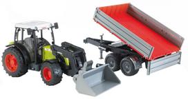 modeliukai traktoriai - Žaislinis traktorius Bruder Claas Nectis 267 F 980256, raudona/žalia - 1 nuotrauka